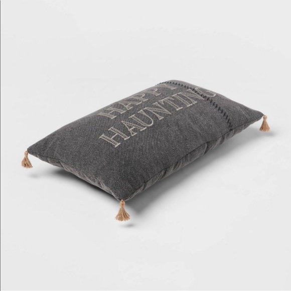 NWT Embroidered Threshold Happy Haunting Pillow - Picture 3 of 9